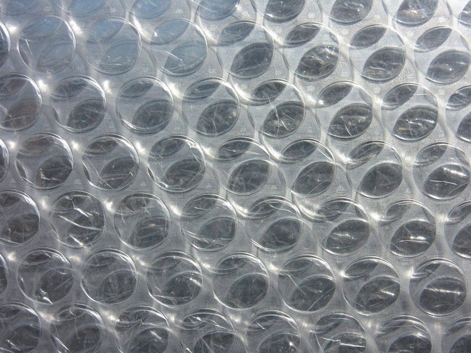 detail bublinkové fólie